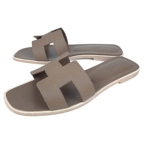 hermes oran sandals etoupe|Oran sandal .